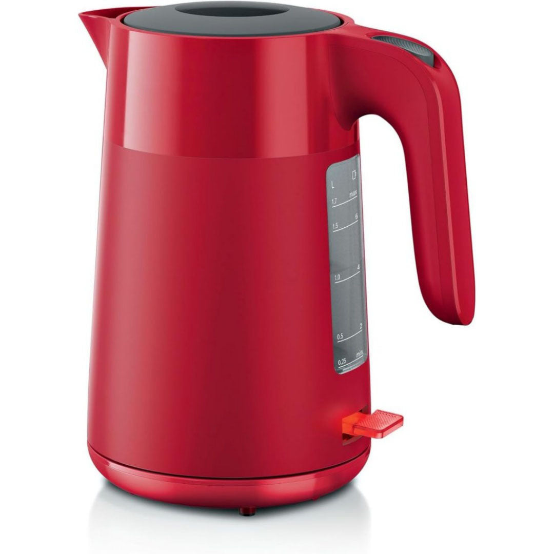 Bouilloire electrique en bambou 2 l 1800 w pour camping rouge