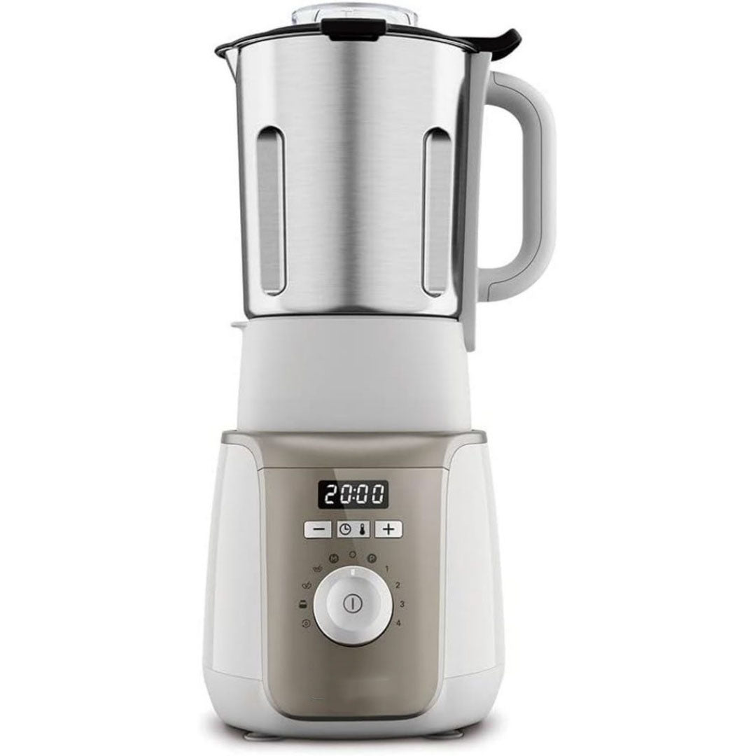 Blender chauffant et machine a soupe pour randonnee en bambou 2 l
