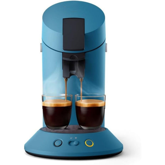 Cafetiere a dosettes en acier inoxydable 2000 w 1 l bleu
