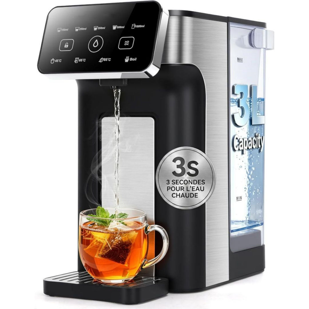 Distributeur d'eau chaude 1 l en acier inoxydable pour cuisine