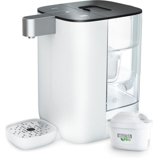 Distributeur d'eau chaude en acier inoxydable 2 l 1800 w blanc