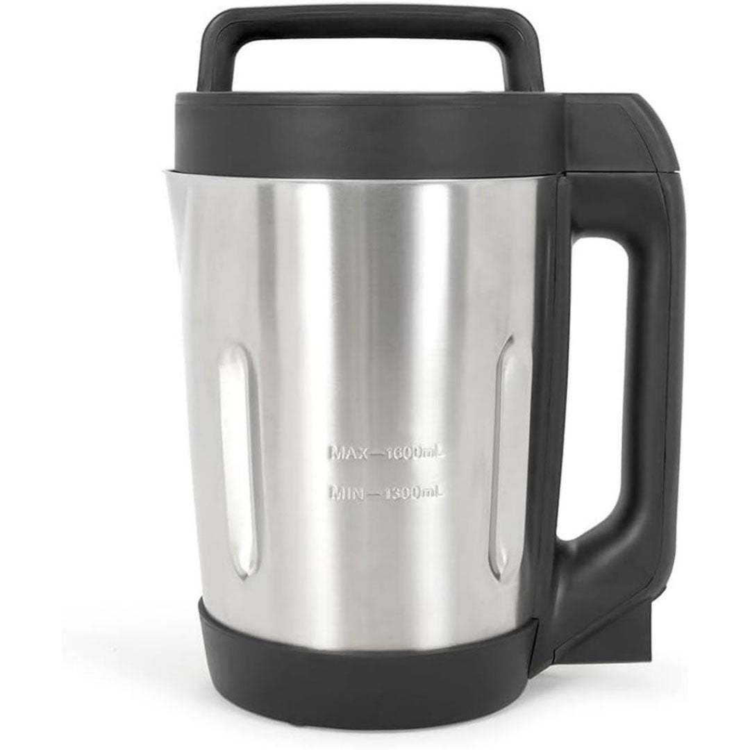 Blender chauffant et machine a soupe en aluminium 3 l 1500 w blanc