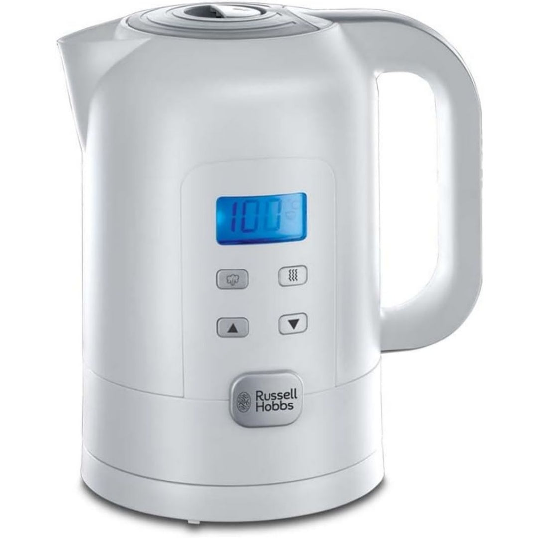 Bouilloire electrique 1200 w en plastique alimentaire 1.5 l blanc