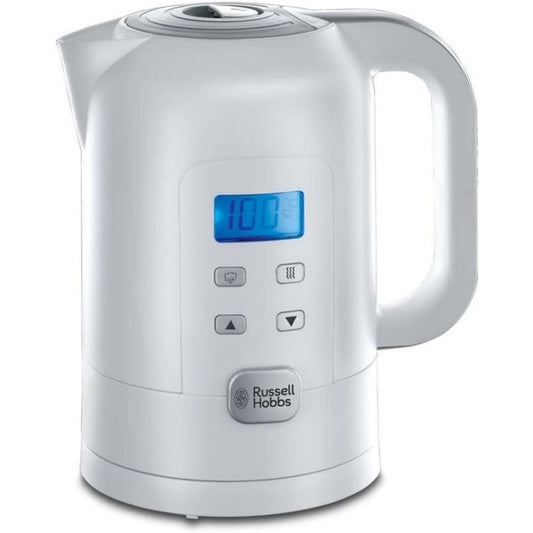 Bouilloire electrique 1200 w en plastique alimentaire 1.5 l blanc